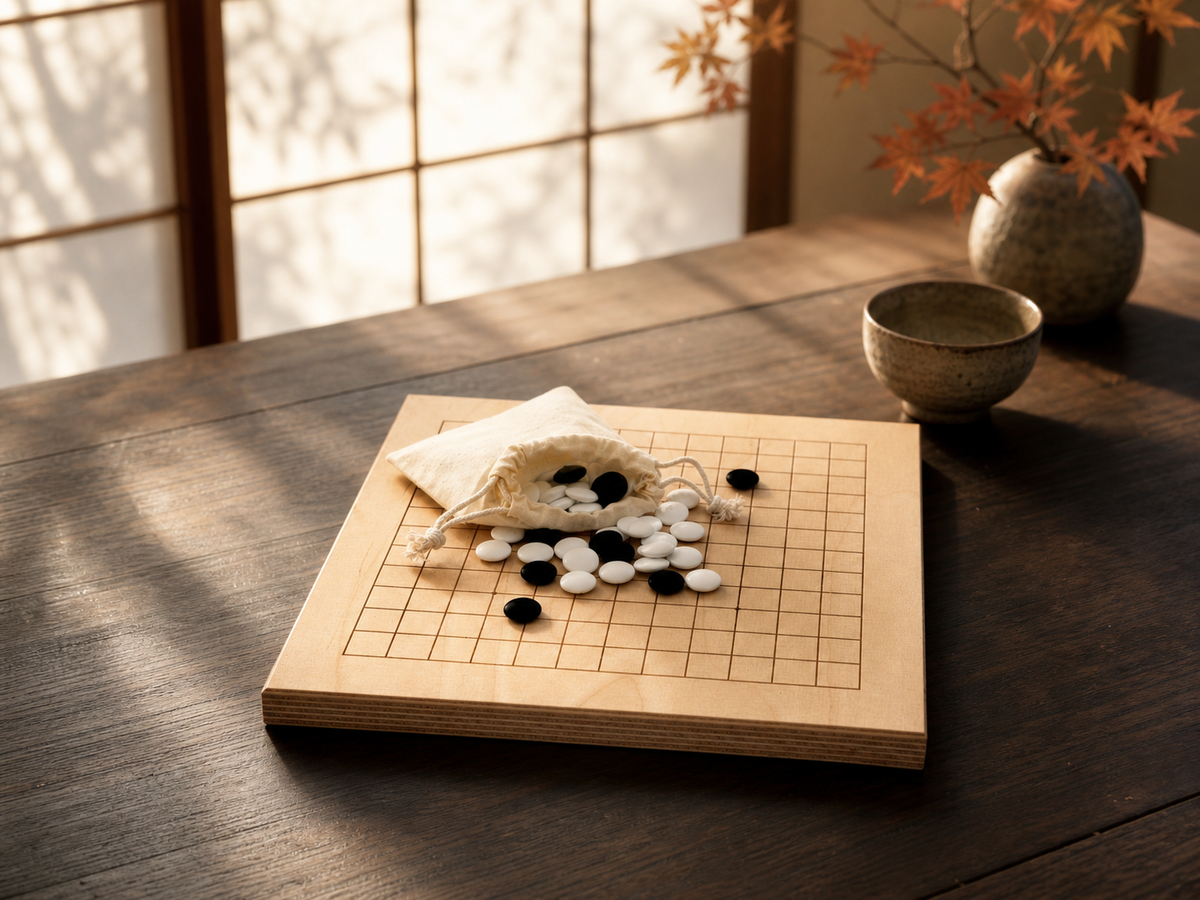 Go-Spiel Holz, Wendebrett 9x9 und 13x13
